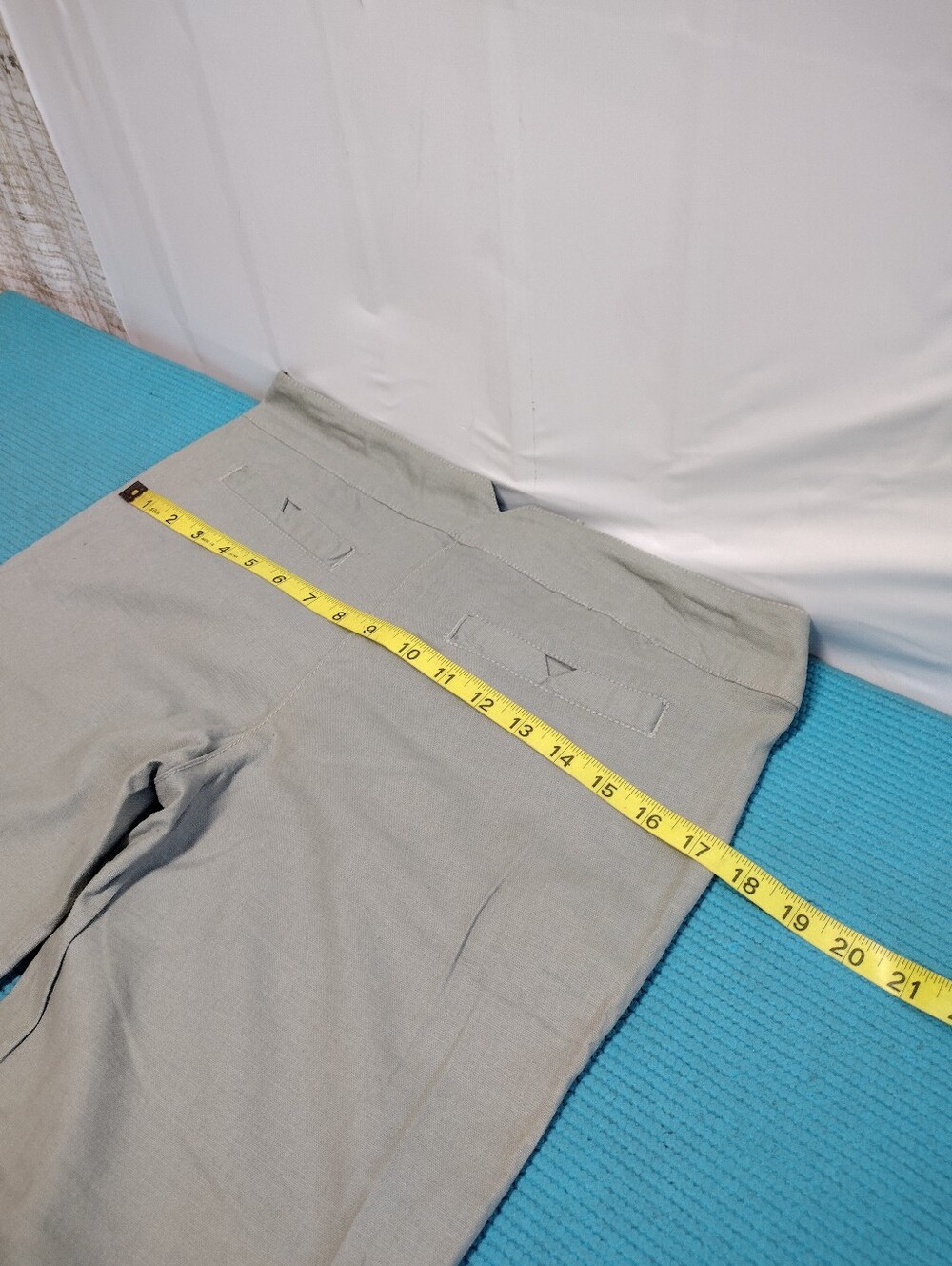 NEW Tulle Los Angeles Capri Linen Blend Pants Cropped Low Rise  - 6 - Picture 9 of 9